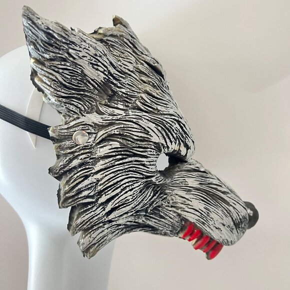 Wolf mask Half Mask latex Face Mask Cosplay Mask - Picture 3 of 5